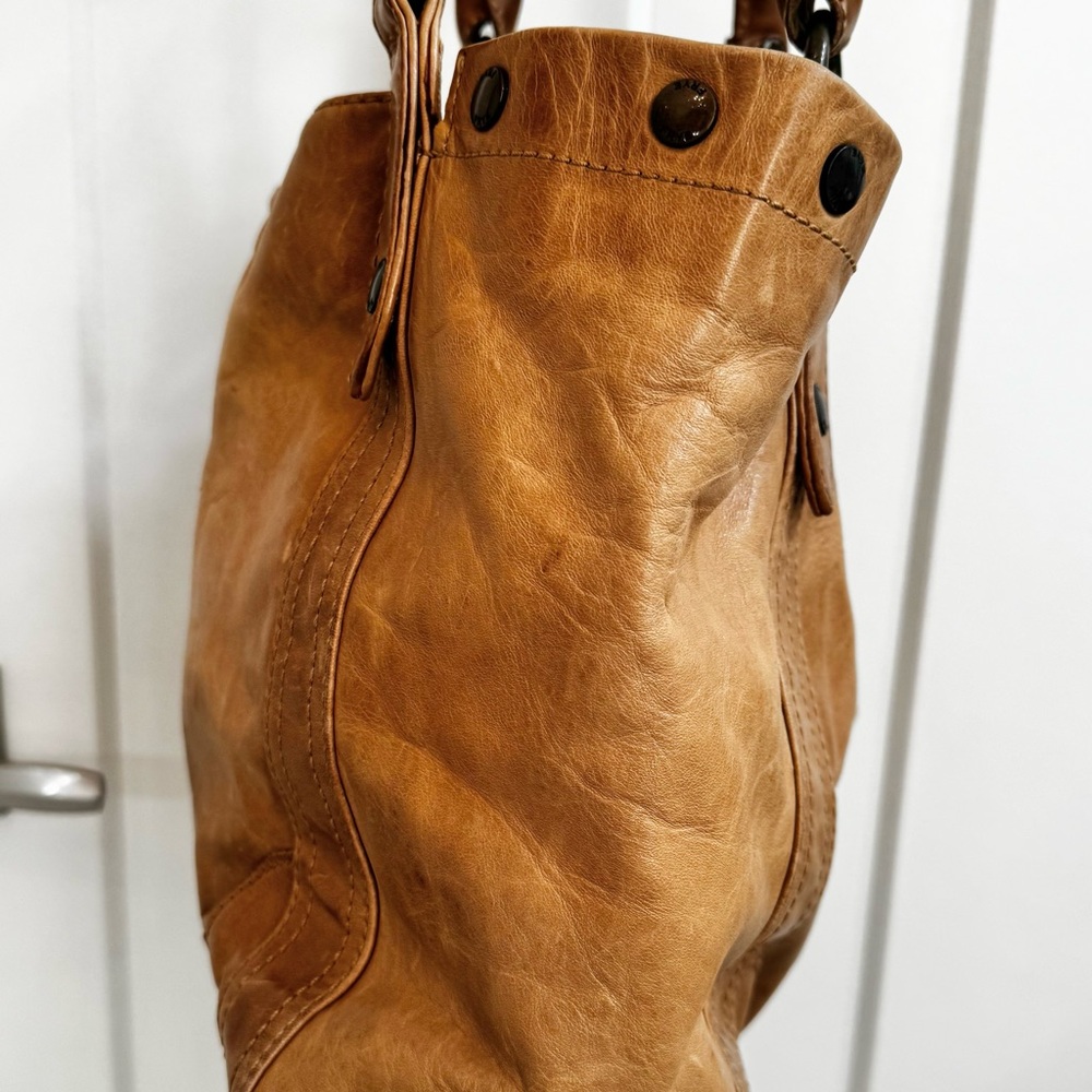 FRYE Melissa Tan Leather Shoulder Bag - Picture 4 of 9
